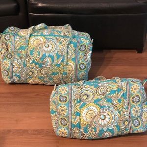 Vera Bradley matching quilt cotton duffels